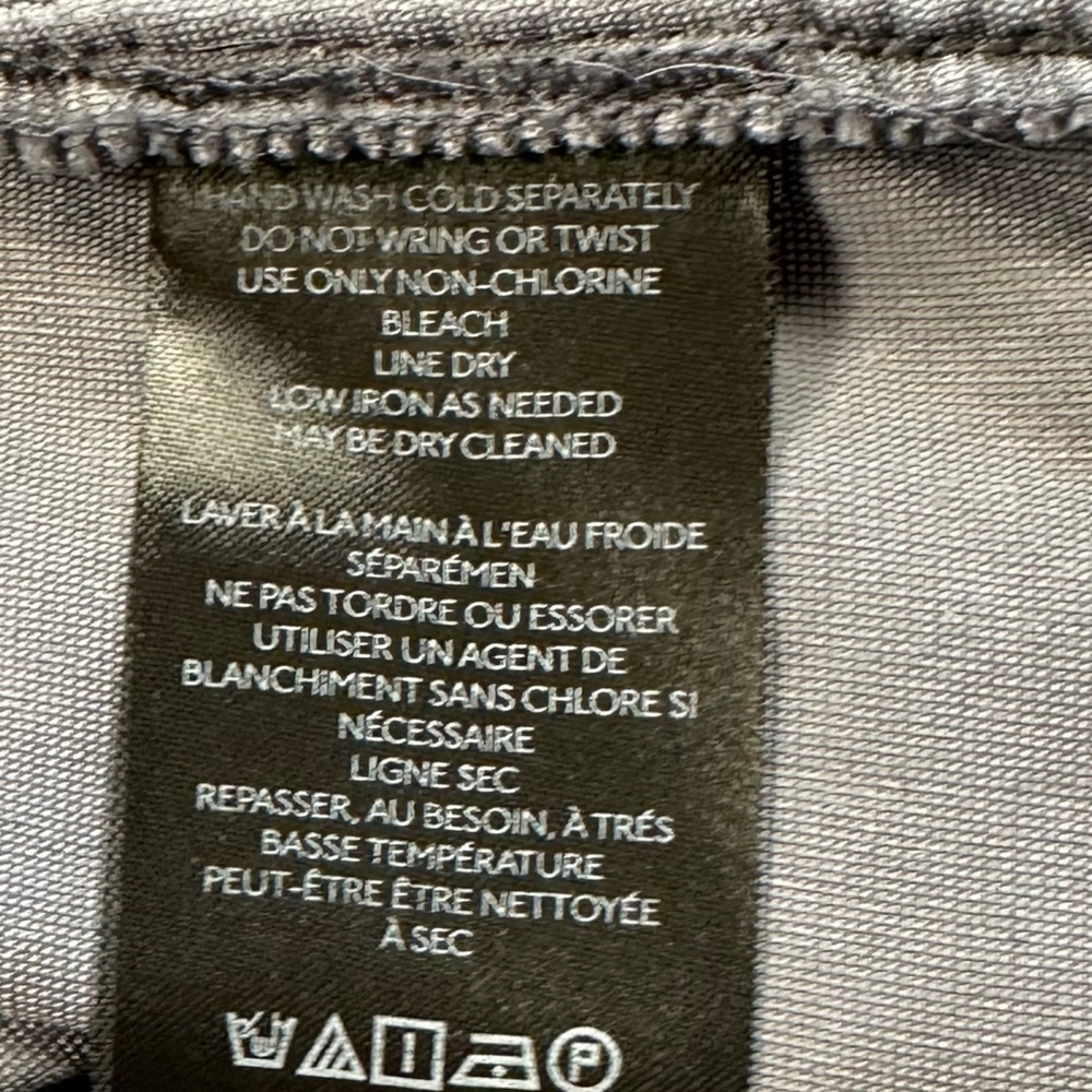 Anthropologie Pilcro Relaxed Velvet Button Down Dark Gray Silver Size Small - Picture 9 of 11